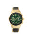 ფოტო #1 პროდუქტის Men's Brushed Gold-Tone Metal Bracelet Watch 52mm