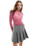 Фото #1 товара JDY long sleeve textured top in pink