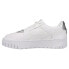 Puma Cali Dream Metal Lace Up Womens White Sneakers Casual Shoes 384853-02
