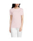 Фото #1 товара Women's Relaxed Supima Cotton Short Sleeve Crewneck T-Shirt