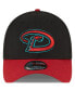 Фото #1 товара Men's Black, Red Arizona Diamondbacks Road Team Classic 39THIRTY Flex Hat