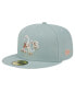 ფოტო #2 პროდუქტის Men's Green Oakland Athletics Spring Forest 59FIFTY Fitted Hat