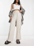 Фото #4 товара Only wide leg linen trousers in stone