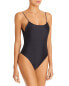 JADE Swim 281951 Trophy One-Piece Swimsuit in Black, Size X-Large