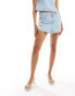 Фото #1 товара ASOS DESIGN denim micro notch shorts in blue