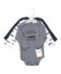 Baby Boys Cotton Long-Sleeve Bodysuits, Cars 3-Pack