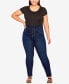 ფოტო #3 პროდუქტის Plus Size Hi Rise Regular Length Jegging Jean