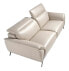 3-Sitzer-Sofa aus grauem Leder