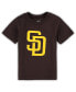 Toddler Boys and Girls Brown San Diego Padres Team Crew Primary Logo T-shirt