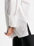 ASOS DESIGN super oversized relaxed cotton dad shirt in white