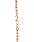 ფოტო #5 პროდუქტის Rope Link 22" Chain Necklace in Sterling Silver