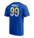 Фото #24 товара Men's Aaron Donald Royal Los Angeles Rams Player Icon Name and Number T-shirt