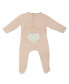 Baby Girls Rayon Long Sleeved Footed Coverall