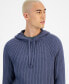 Men's Ribbed Hooded Sweater, Created for Macy's