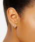 ფოტო #2 პროდუქტის 3-Pc. Set Polished Ball Stud, Bar Stud, & Huggie Hoop Earrings, Created for Macy's