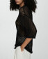 ფოტო #2 პროდუქტის Women's Short Sleeve Crochet Jumper