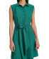 Фото #4 товара Women's Sleeveless Tie-Waist Shirtdress