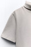 Heavy cotton turtleneck top