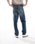 Фото #3 товара ASOS DESIGN straight jeans in vintage dark wash with tint