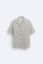 CONTRAST OPENWORK SHIRT