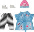 Zapf ZAPF Creation BABY born Deluxe Jeans dress 43cm, doll accessories (with shirt dress, leggings, hat and shoes)