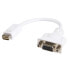 Фото #1 товара StarTech.com Mini DVI to VGA Video Cable Adapter for Macbooks and iMacs - 0.203 m - Mini-DVI - VGA (D-Sub) - Male - Female - White