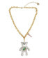 Фото #1 товара Betsey Johnson faux Stone Bear Convertible Ornament Necklace