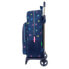 School Rucksack with Wheels Benetton Cool Navy Blue 30 x 46 x 14 cm