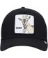 Men's Black Goat Beard Trucker Snapback Hat