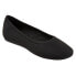 Фото #2 товара Softwalk Sonora S2013-001 Womens Black Leather Slip On Ballet Flats Shoes