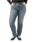 ფოტო #1 პროდუქტის Plus Size Suki High-Rise Curvy-Fit Straight Jeans