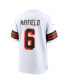 Фото #2 товара Men's Baker Mayfield White Cleveland Browns 1946 Collection Alternate Game Jersey