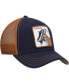 Men's Navy, Brown Goat Beard Trucker Adjustable Hat