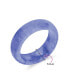 ფოტო #3 პროდუქტის Good Luck Energy Smooth Stackable Natural Dyed Golden Jade Band Ring