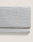 Фото #3 товара Striped cotton flat sheet