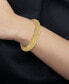 ფოტო #2 პროდუქტის Mesh Bangle Bracelet in 14k Gold over Sterling Silver