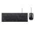 Hama Cortino - Full-size (100%) - USB - Mechanical - QWERTZ - Black - Mouse included