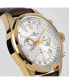 ფოტო #2 პროდუქტის Men's Liverpool Watch with Silicone, Leather Strap, Solid Stainless Steel , IP Gold, Chronograph