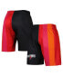 ფოტო #1 პროდუქტის Men's Black Miami Heat Hardwood Classics 2005 Split Swingman Shorts