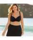Фото #1 товара Plus Size G-Cup Chlorine Resistant Twist Underwire Bikini Swimsuit Top