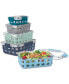 Фото #1 товара Duraglass Mixed 10-Pc. Food Storage Container Set, Blue
