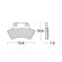 MOTO-MASTER Polaris 097621 Sintered Brake Pads - фото #2