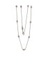 ფოტო #2 პროდუქტის Pink Sapphire Station Necklace in Sterling Silver by Suzy Levian