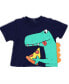 ფოტო #2 პროდუქტის Baby Boys Dinosaur Shorts, T Shirt and Bib, 3 Piece Set