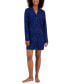 Women's Notched-Collar Long-Sleeve Sleepshirt, Created for Macy's