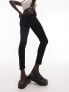 Topshop Petite high rise Jamie jeans in black