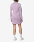 Фото #2 товара Women's Long Sleeve Quarter Zip Sweatshirt Dress