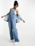 Фото #1 товара ASOS DESIGN denim dungaree in mid blue