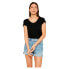 ფოტო #2 პროდუქტის PIECES Billo Solid short sleeve v neck T-shirt