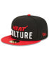 Фото #4 товара Головной убор кепка New Era мужская черно-красная Miami Heat 2023/24 City Edition 59FIFTY